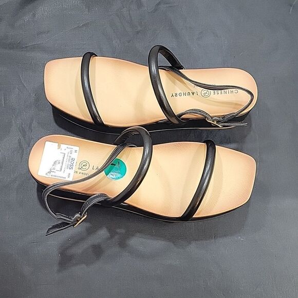 BRAND NEW CHINESE LAUNDRY SARTI DOUBLE ANKLE STRAP PLATFORM WEDGES SANDAL - Picture 7 of 16